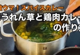 ほうれん草と鶏肉のカレー