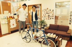 高岡市から、自転車でご来店のお客さん